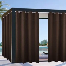 Curtains - Coffee Brown - View 10