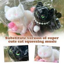 1 件 Squishy Cat 挤压玩具，Taba Squishy Cat Kawaii 粘性 Squishies 缓解压力的 Squishies 适合派对礼物，捏捏家庭 Squishy 玩具，坐立不安玩具 Squishy 适合成人 - 彩色 - 查看 5
