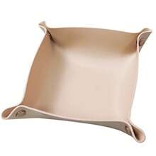 Valet Tray, Leather Tray, Small Catchall Tray, Foldable Jewelry Travel Organizer, Suitable For Travel, Storage, Nightstand, Home Or Office - Multicolor - View 7