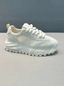 Zapatillas de Elevador Informales Nuevas de Suela Gruesa, Transpirables y Ligeras de Malla de Alta Calidad - Opción Perfecta para Hombres