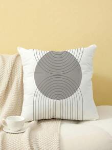 4pcs Geometric Striped Pattern Polyester Plush Cushion Cover Set, Popular Hot Selling Pillowcase For Sofa