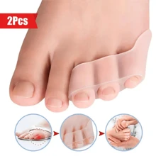 2 piezas Protectores de dedos de los pies de silicona transparente, cobertura cómoda de los dedos, útiles para volver a la escuela, accesorios para zapatos y botas de mujer, adecuados para exteriores, deportes, viajes, hogar, oficina, escuela y otras ocasiones - Multicolor - Ver 2