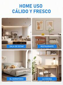 Ventilador De Techo E27 Lámpara Silenciosa Con Control Remoto  Ventiladores Luces 50W - Blanco - Ver 11