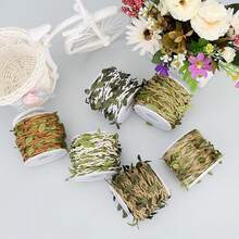 5mm Leaf Woven Hemp Rope, Creative Personalized Simulation Vine Packing Rope, Fresh Decorative Hemp Rope DIY, Living Room Sofa Background Wall Decoration Rattan, Product Creative Packing Rope, Living Room Wall Decor Hanging - Multicolor - View 4