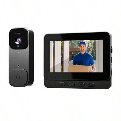 "Experience Ultimate Home Security With Smart Visual Doorbell: Universal Compatibility, Featuring HD Night Vision, Remote Monitoring & Video Intercom!"