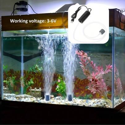 魚缸氧氣泵 Usb 便攜式靜音家用魚缸氧氣泵釣魚小氧氣機