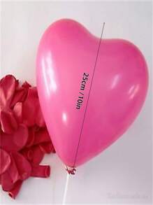 20 Balões de Látex Irregulares Rosa - Decoração Vibrante e Romântica para o Dia dos Namorados, Casamento e Aniversário - Rosa - Ver 5