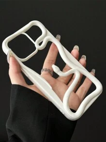 1 件大孔径蛇纹镂空电镀手机防震保护壳，适用于 iPhone11/11promax/14/15/16/12/13