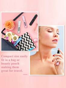 1pc Travel Mini Perfume Refillable Atomizer Container, Portable Perfume Scent Pump Case Fragrance Empty Spray Bottle For Traveling And Outgoing - Multicolor - View 8