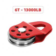 6T Snatch Block Towing Pulley For Heavy Duty Winch Breaking Force Synthetic Rope Steel Cable For Sheave Reliable For UTV Tractor - 6T - View 9