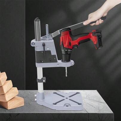 "Single-Hole Power Drill Stand, Hand Drill Bracket, Multifunctional Power Drill Stand, Power Drill To Bench Drill Converter, Universal Bracket, Mini Bench Drill Stand"