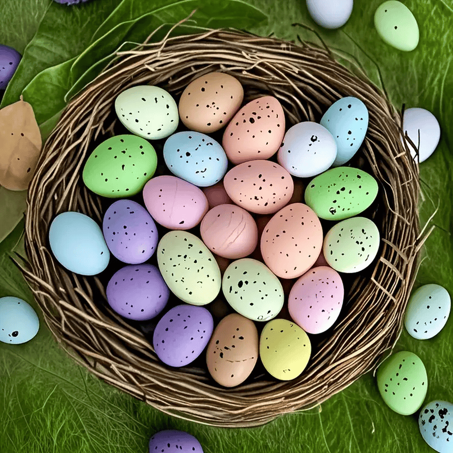 50 piezas Huevos de Pascua, Huevos decorativos moteados, para decoración de coronas, decoración de jardín al aire libre, regalos de fiesta de Pascua, decoraciones de fiesta de Pascua, suministros de fiesta de celebración, opción de Pascua
