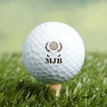 3 pièces Balles de golf personnalisées, combinaison de lettres personnalisables, balles de pratique rondes à double couche en caoutchouc, balles de sport de plein air personnalisées, convenant pour les sports d'équipe, la Saint-Valentin, l'anniversaire de mariage, le meilleur cadeau pour la famille et les amis