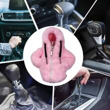 Plush Sweatshirt Car Gear Lever Protector, Winter Warm Car Interior Accessories, Suitable For Manual And Automatic Transmission Vehicles,Car Accessories - one-size - View 8
