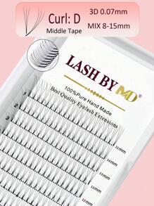 120/240 sợi mi giả nối sẵn, độ cong 3D/5D/10D, độ cong C/D, độ dày 0.07mm, khay hỗn hợp, mi giả nối sẵn 8-15mm, mi dài vừa, mi giả nối sẵn mềm mại, chất lượng chuyên nghiệp - D - Xem 11