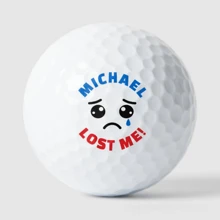 3 pièces Balles de golf personnalisées, balles de pratique en caoutchouc à double couche avec nom personnalisé, cadeau idéal pour les sports d'équipe, Noël, la Saint-Valentin, Pâques, la remise des diplômes