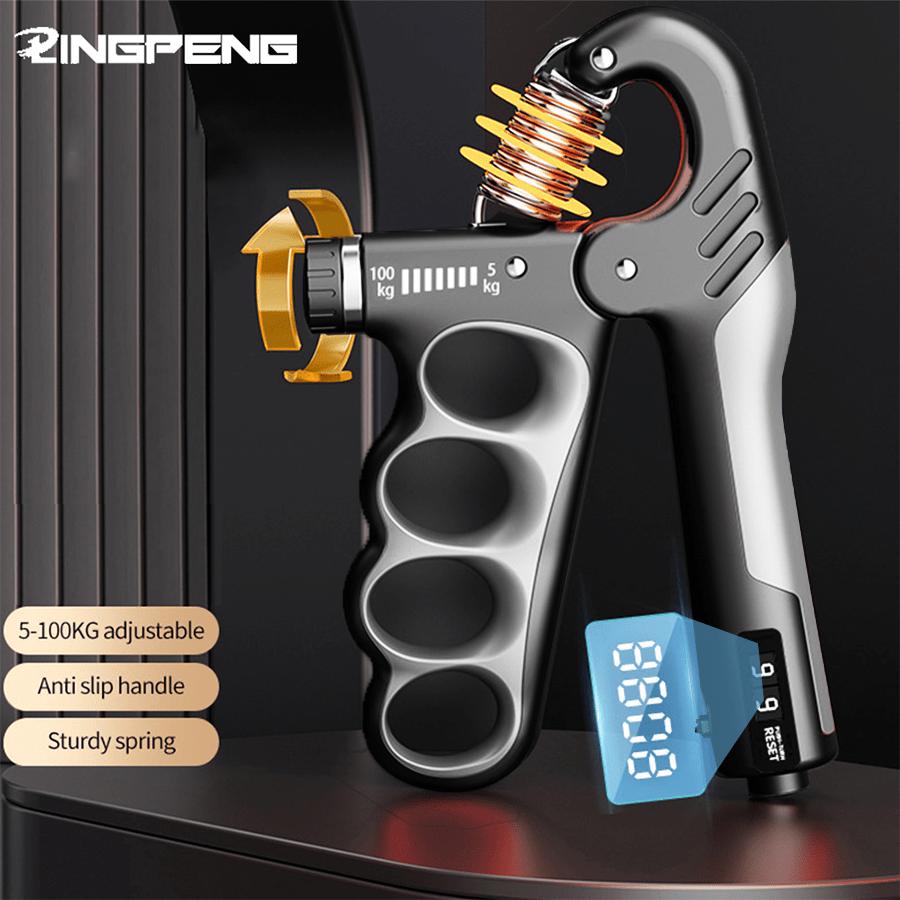 1pc 5-100kg Portable Arm Strength Training Power Grip Exerciser, Gym, Deporte, Gimnasio, Ejercicio En Casa, Hand Grip