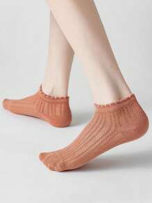 8 Pairs Women Colorful Cute, Invisible Socks, Low-Cut, Breathable, Soft & Comfortable, Suitable For Daily Office Wear, Spring/Summer And Festivals, Ultra-Thin Mid-Calf Socks