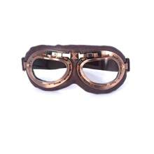 Retro-Style Motorcycle Helmet Goggles, Windproof Dustproof Riding Protective Glasses For Outdoor Cycling And Sports