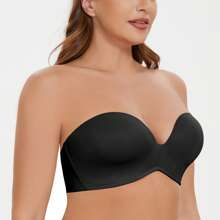 MELENECA MELENECA Women's Wirefree Push Up Lightly Padded With Anti-Slip Support Strapless Bra