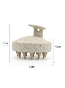Soft Silicone Shampoo Brush Massage Shampoo Brush Clean Scalp Hair Wash Comb Home Bath Comb Hair Tools, Straw Silicone Shampoo Brush Massage Clean Specialized Anti-Dandruff Itch Reliever Silicone Comb Hair Wash Brush. Home Bathroom Decor Summer Back To School