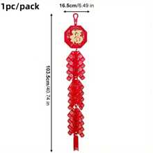 1/2 stuks Chinees Nieuwjaar van de slang vuurwerk hangende ornament, Lunar Nieuwjaar fortuin karakter decoratie voor huis en winkel, geschenk, woondecoratie, kamerdecoratie, muurdecoratie