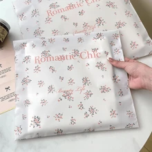 100 Pcs Small Flower Pattern Plastic Packaging Bag, Gift Packaging Bags, Clothing Packaging Bags, Thick Waterproof Plastic Bags, Suitable For Schools, Dormitories, Offices, Transportation And Mailing, Birthday, Party Gift Packaging Bags. - Multicolor - View 3