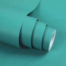 1 Roll Macaron Style Solid Color Peel And Stick Wallpaper, Textured Fashionable Self-Adhesive Contact Paper, Waterproof, Oil/Heat Resistant PET Aluminum Foil, Removable And Reusable Wall Decals In Multiple Colors, Easy To Install For Kitchen, Bedroom, Living Room, Dorm, No Damage - Multicolor - View 17