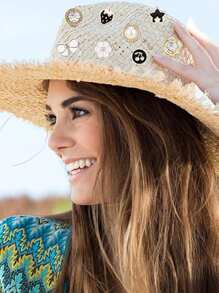 100 pièces de broches et épingles à strass aléatoires, couleur or étincelante, charms décoratifs pour chaussettes, t-shirts, chapeaux, manteaux, châles, robes, sacs, accessoires scolaires et de bureau, chemises, vestes, bijoux, vêtements d'Halloween, cadeaux amusants et mignons pour enseignants - Multicolore - Voir 7