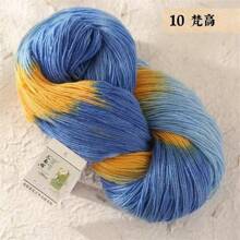 1 Pc 240g Hand-Dyed 4-Ply Gradient Fancy Merino Knitted Yarn, DIY Hand Knitting & Dyeing - Multicolor - View 18
