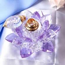 1PC 3ML Refillable Crystal Glass Lotus Flower Perfume Bottle Arttar Oil Scent Empty Glass Bottle Fragrance Container Gift Home Decor - Multicolor - View 3