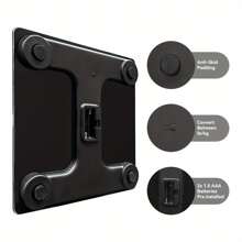 体重秤，浴室电子秤，超宽平台和大容量，准确安全，数字大，易于阅读的电子秤，背光液晶显示屏，390 磅 - 彩色 - 查看 11