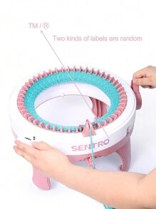 Máquina de tejer manual grande con forma de conejo de 22 agujas, 40/48 agujas, para hacer ropa de mascota, calcetines de niños, gorros, bufandas, suéteres, juguetes de peluche, regalo exquisito