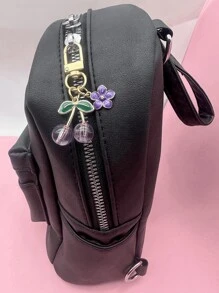 HAILIAN Accesorio de bolso de moda con colgante en forma de flor de cereza simple para señoras, colgante de llavero, regalo para mejores amigas, San Valentín