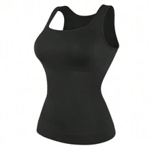 Women Tummy Control Shapewear Cami Camisole Tank Top Body Shaper Vest Abdomen Compression Slimming Underwear Undershirts Shaping Tops Shirts Scoop Neck