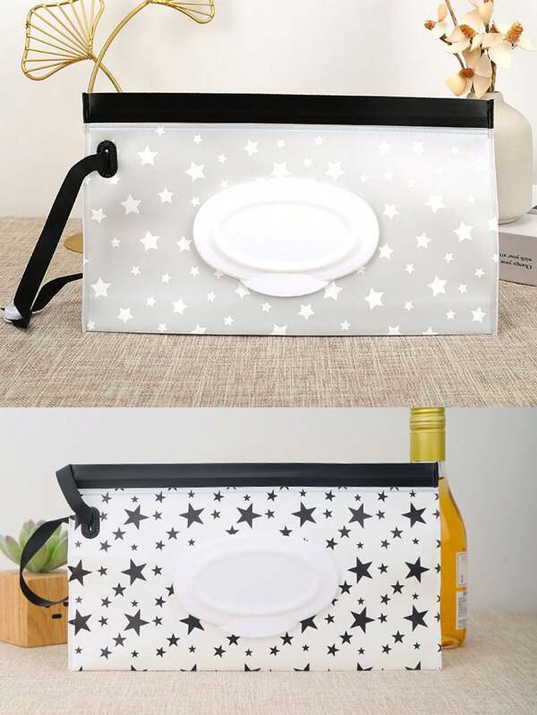 2/5pcs Wet Wipes Storage Box, Makeup Wet Tissue Holder, Reusable Portable Wet Wipes Bag, Wet Wipes Dispenser Container, Travel Wet Wipes Pouch, Great Gift For New Year, Easter, Christmas, Thanksgiving