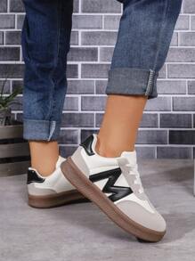 Zapatos deportivos de suela blanda y antideslizante para niños, adecuados para niñas, para primavera/otoño - Negro - Ver 4