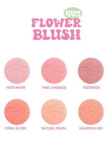Rubor con brillo Flower Blush#01 Sweet Pea de 4U2 - #01 guisante dulce - Ver 7