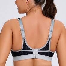 MELENECA MELENECA Women's High Impact Support Wirefree Bounce Control Plus Size Workout Sports Bra