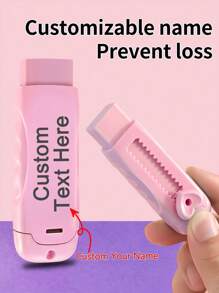 Gomme per matite retrattili personalizzate, gomme per matite personalizzate, gomme in gomma, gomme per pittura, forniture scolastiche, regali per il ritorno a scuola, gomme per bambini, per ufficio, scuola, regali di Natale, regali di Ognissanti - Multicolore - Visualizzare 11