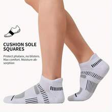 10 Pares de Calcetines de Tobillo con Amortiguación para Hombre para Verano, Calcetines de Corte Bajo Cómodos y Transpirables para Casual, Deportes y Ocio, que se pueden Usar, Paquete de 10 Pares de Calcetines de Tobillo con Acolchado para Hombres