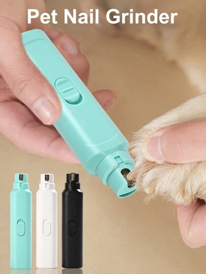 1pc High-Power Electric Pet Nail Grinder, Suitable For All Sizes Of Cats And Dogs, Electric Pet Nail Grinder, Super Quiet Nail File, Comfortable And Paw-Friendly, For Cats, Dogs And Small Animal Grooming, Nail Care, Batteries Not Included