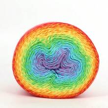 Verlaufsmagie Garn-Kugel 215g Abschnittsfarbendes Wollknäuel Feingarn für handgewebte DIY Schals, Pullover, Tücher - Mehrfarbig - Übersicht 28