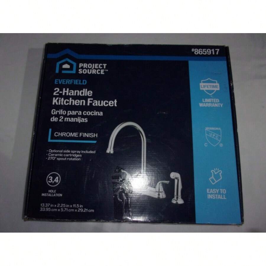 2025-New Everfield Stainless Steel 2-Handle High-Arc Kitchen Faucet ...