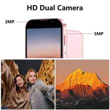 1PCS - 3G Mini Smartphone, 3G Network, 3-Inch Screen, Wifi & GPS, 2GB+16GB, Android System, Dual Cards Slot, , Mini Phone, Gifts. Black \ Pink \ Blue. With Phone Case.  Halloween Gift Christmas Present. - Màu xanh lam - Xem 4