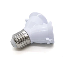 Kit 5 Socket Adapter Y Type Double 2 E27 Bulbs - White - View 8