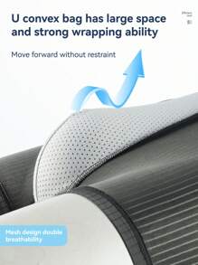 4pcs/Pack Men's Ice Silk Underwear Fashion Stripe Comfortable Boxer Briefs Plus Size Shorts