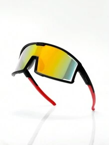 1pc Multi-Color Sport Fashion Fashion Bril voor Heren, Geschikt voor Buitenactiviteiten zoals Fietsen, Hardlopen, Paardrijden, Vissen, Straatfotografie en Decoratie
