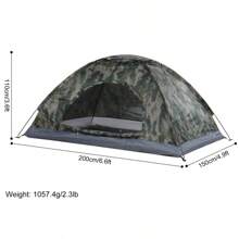 Tomshoo 1/2 Person Ultralight Camping Tent Single Layer Portable Hiking Tent Anti-UV Coating UPF 30+ For Outdoor Beach Fishing