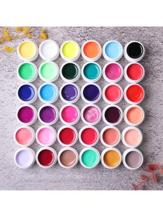 1pc Of 36 Bottles Colorful Painting Gel Nail Polish Drawing Gel DIY Nail Art Varnish Long-Lasting Soak Off LED/UV Quick-Drying Nail Art Design Gel Nail Polish Lacquer